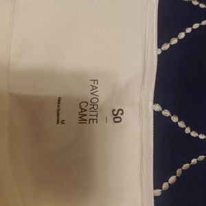 2 Cami built in bra. Bought from kohls. Soft material Medium made by SO